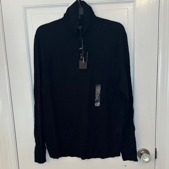 Alfani Black Wool Blend Turtleneck Sweater size M NWT - Picture 1 of 4